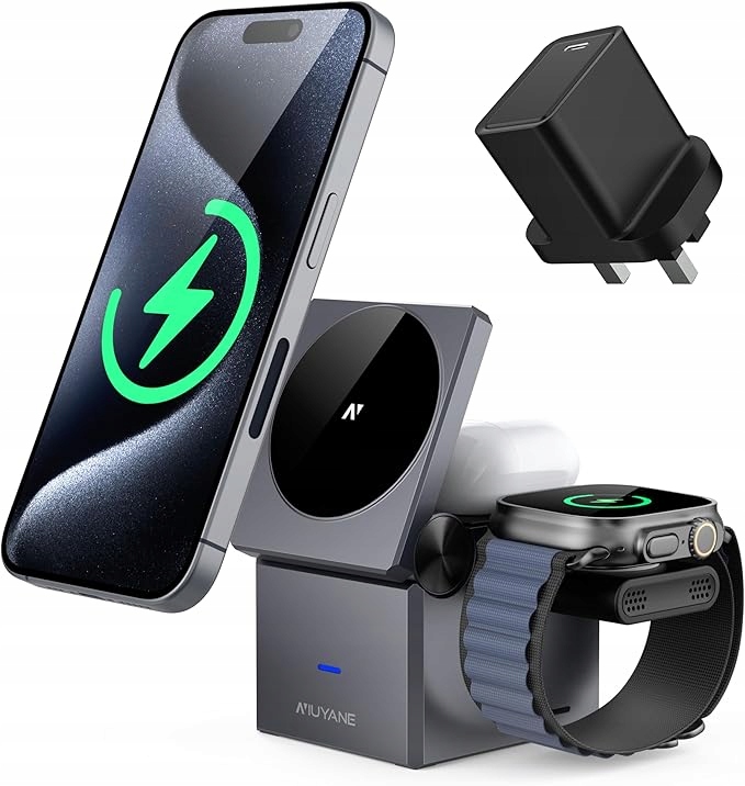 NIUYANE NT1 3 w 1 bezprzewodowa stacja ładująca OUTLET