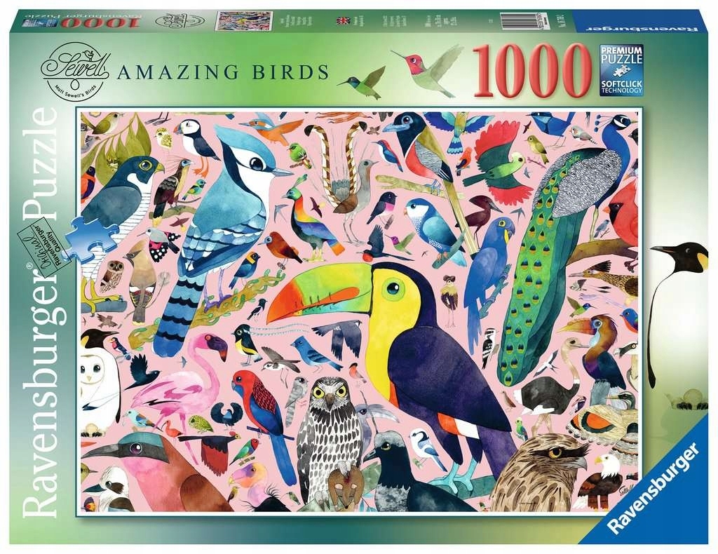 Puzzle 1000: M.Sewell's Wspaniałe ptaki (16769)