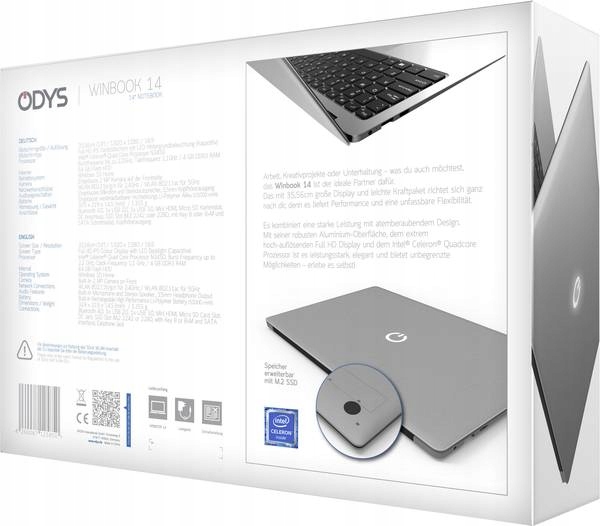 Купить Ноутбук Odys Winbook 14 Intel Celeron Win 10 PL: отзывы, фото, характеристики в интерне-магазине Aredi.ru