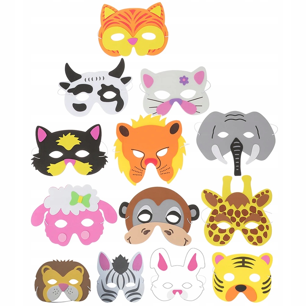 Dekoracje dla dzieci Maski na Halloween Zwier