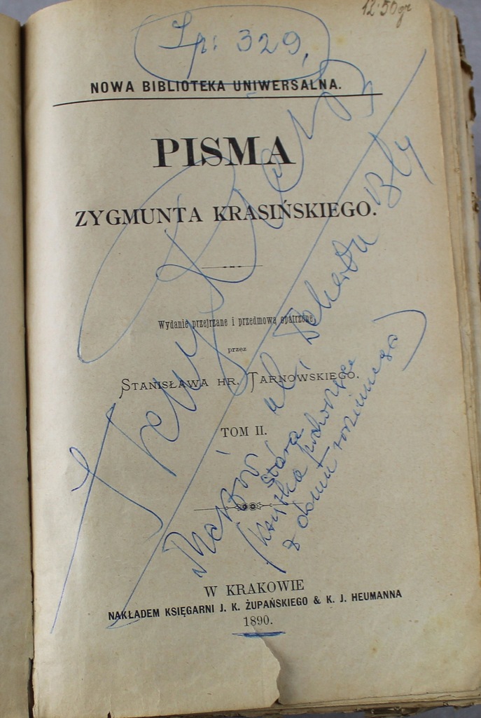 Pisma Zygmunta Krasińskiego tom II 1890 rok