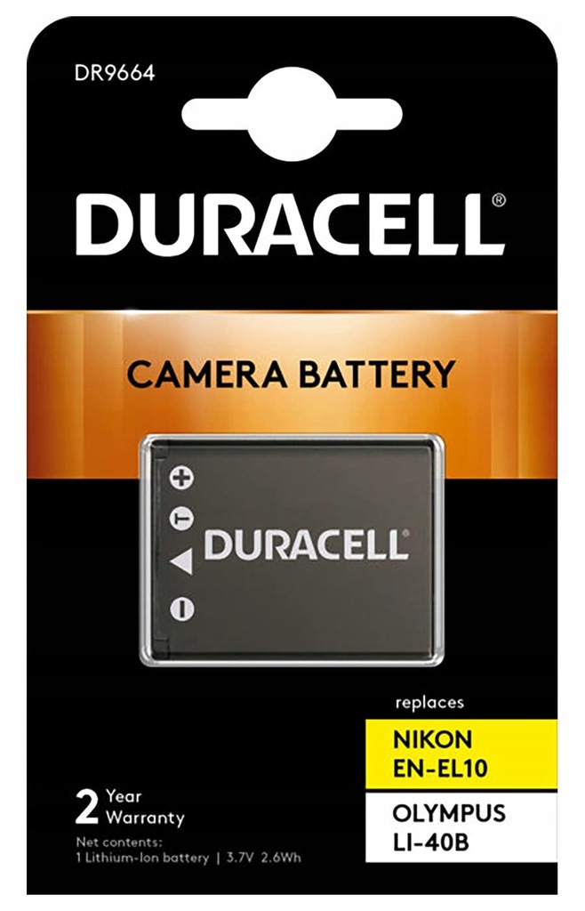 Zapasowy akumulator litowo-jonowy Duracell DR9664 do aparatu NP-45