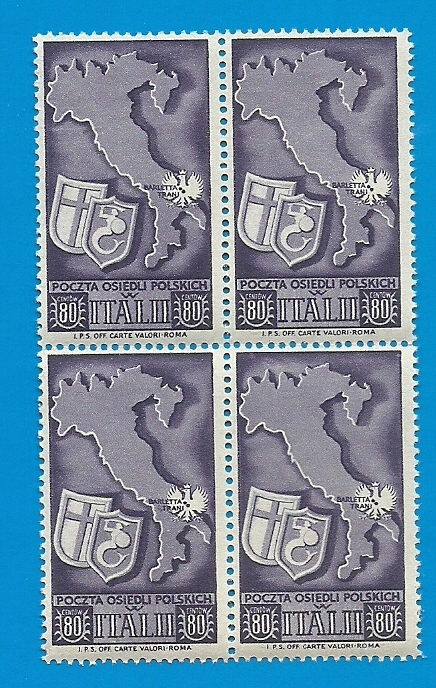 Fi. 4x5** - Osiedla Polskie we Włoszech - 80c - 1946r - CZYSTE