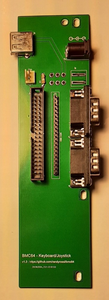 BMC64 - płytka interface'u klawiatury i joysticków