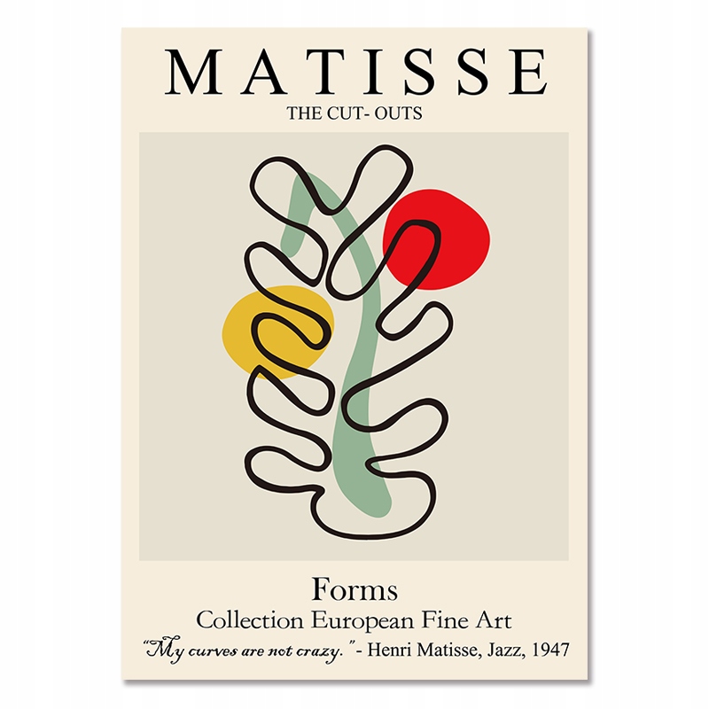 Abstract Wall Art Matisse Poster Line Face Co