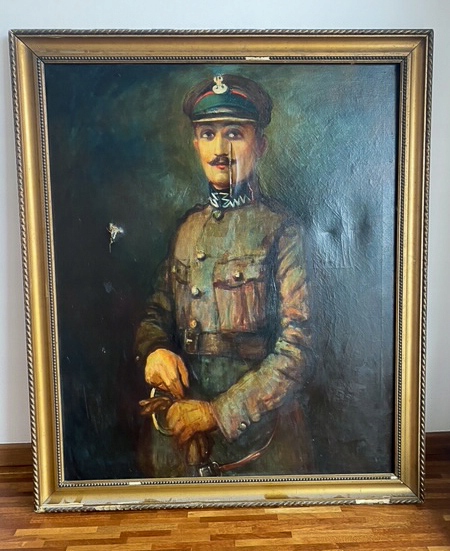 Portret Żołnierza Antoni Gawiński 1928 olej