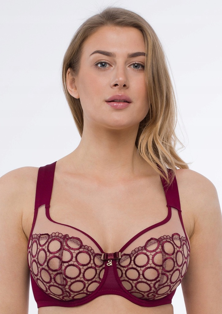 Biustonosz Samanta Boobie A143 rubinowy soft 70D