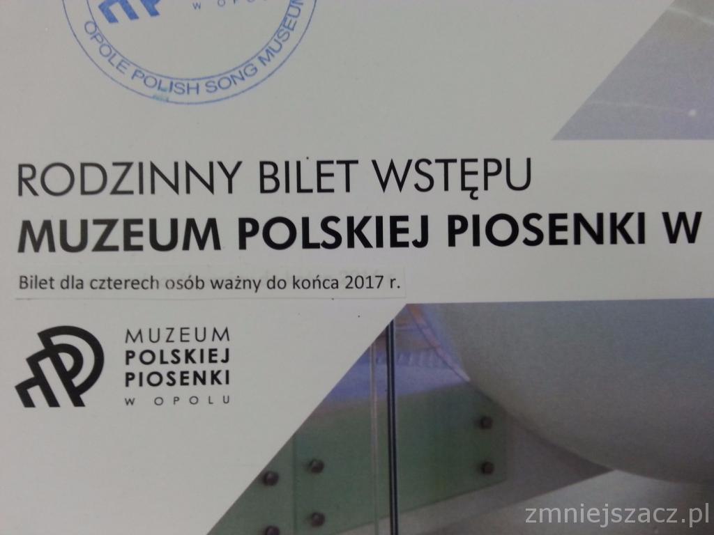 Bilet do Muzeum Polskiej Piosenki