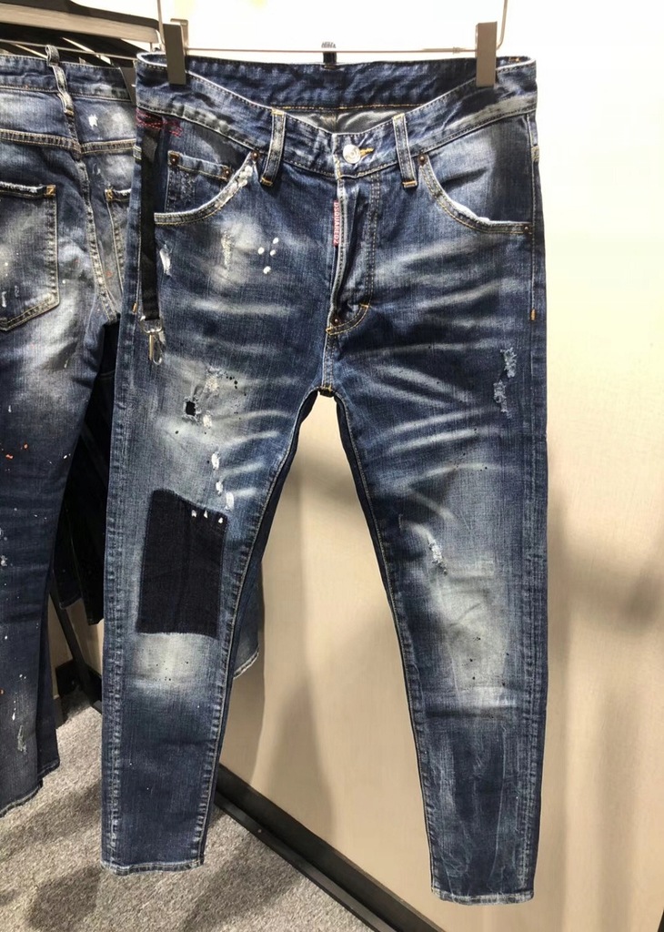 DSQUARED 2 BIKER JEANS D2#9063-1 summer SS19 PLEIN