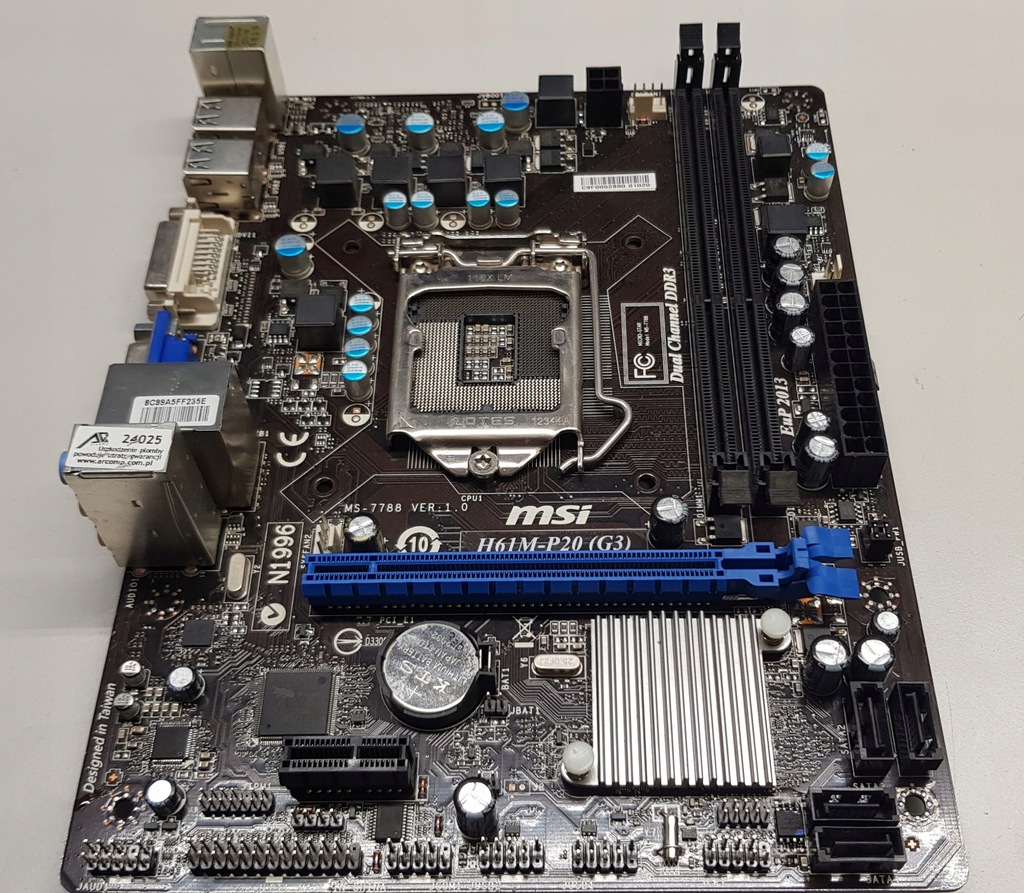 Płyta główna MSI H61M-P20 (G3) Micro ATX - 12146862068 - oficjalne ...