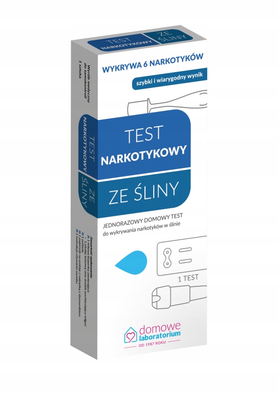 Test narkotykowy ze śliny, domowy test, 1 sztuka