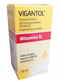 Vigatol 20 000 j.m./ml 10 ml lek witamina D3