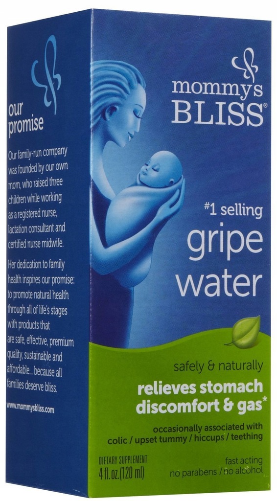 Mommy's Bliss Gripe Woda, płyn, butelka 4 uncje
