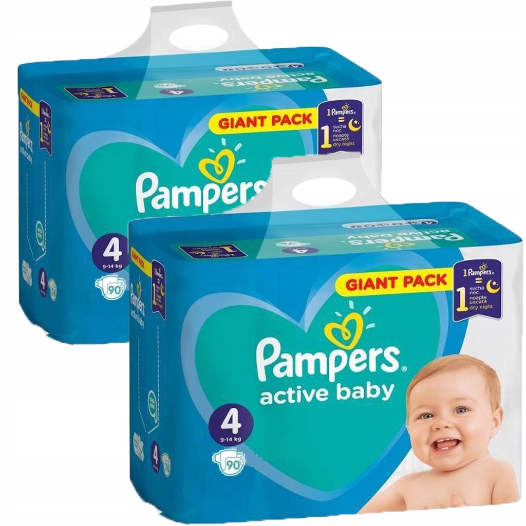 Купить ПОДГУЗНИКИ PAMPERS ACTIVE BABY 4 180 шт. 9-14 кг.: отзывы, фото, характеристики в интерне-магазине Aredi.ru