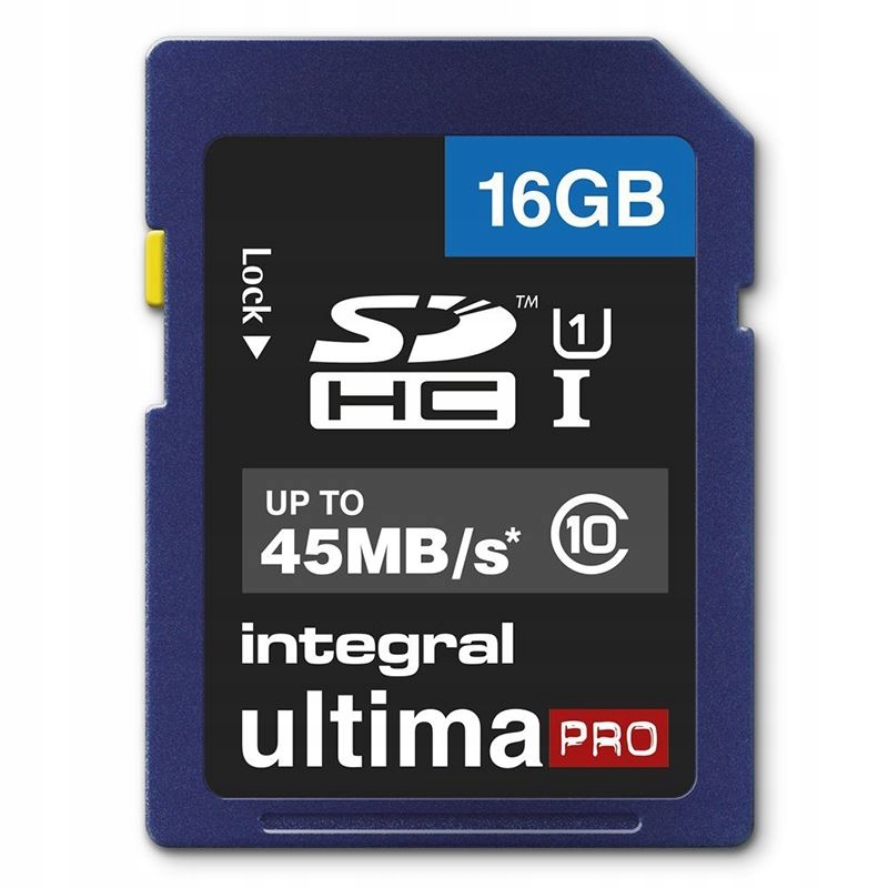 Integral UltimaPro - Karta pamięci 16GB SDHC 45MB/