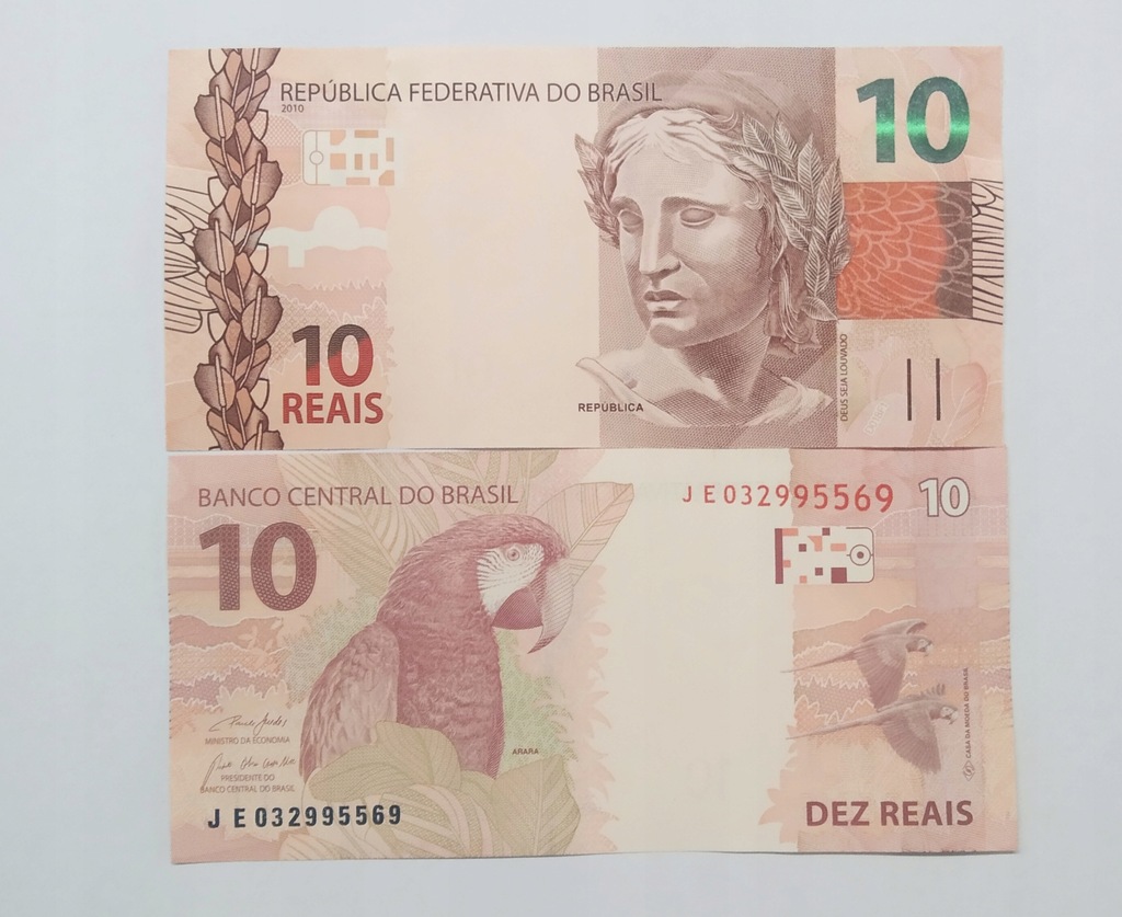 BRAZYLIA 10 REAIS 2010 UNC