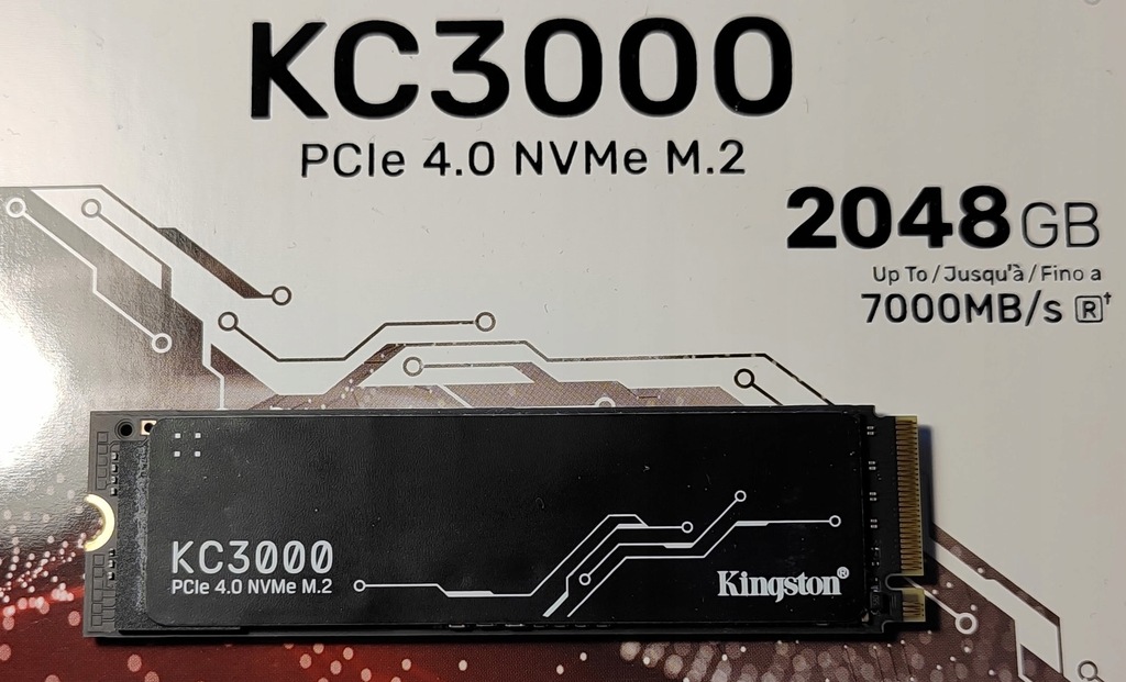 Dysk SSD Kingston KC3000 2TB M.2 2280 PCI-E x4 Gen4 NVMe (SKC3000D/2048G)