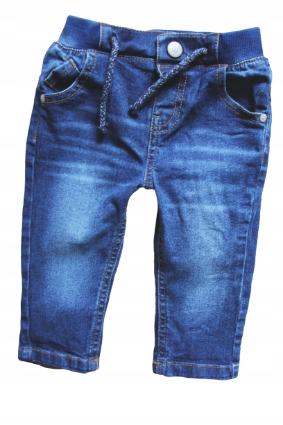 Mothercare 9-12m super jeansy, jak nowe! 80