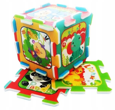 8x PUZZLE PIANKOWE Fisher Price MATA PIANKOWA