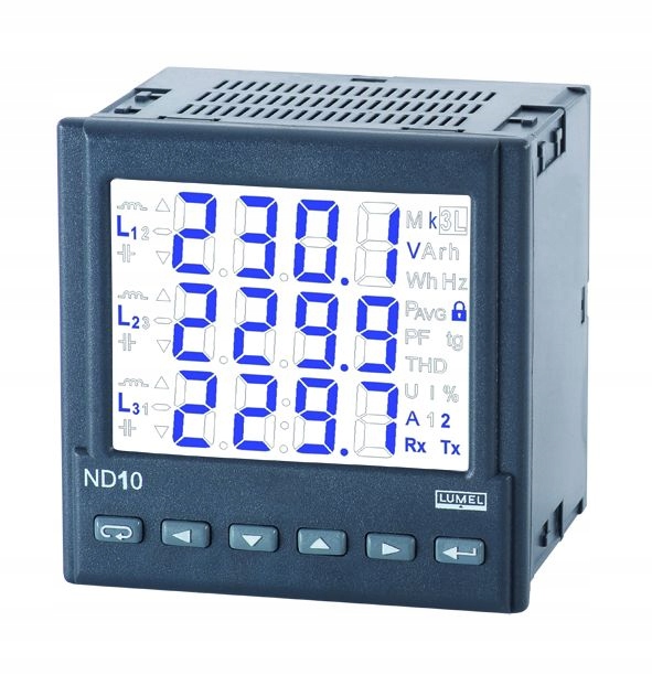 RoMiernik sieci 3-fazowej łącznik Lumel ND10 22100P1
