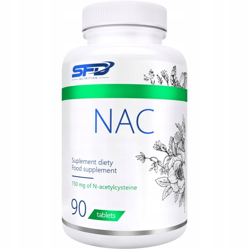 SFD Nutrition NAC wspomaganie budowania masy mięśniowej 90 tabletek