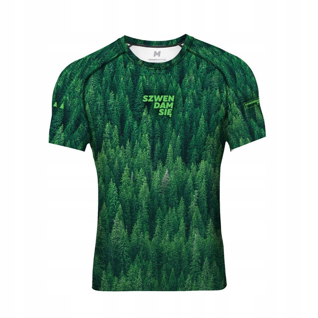Koszulka termoaktywna męska bielizna zielona XXL
