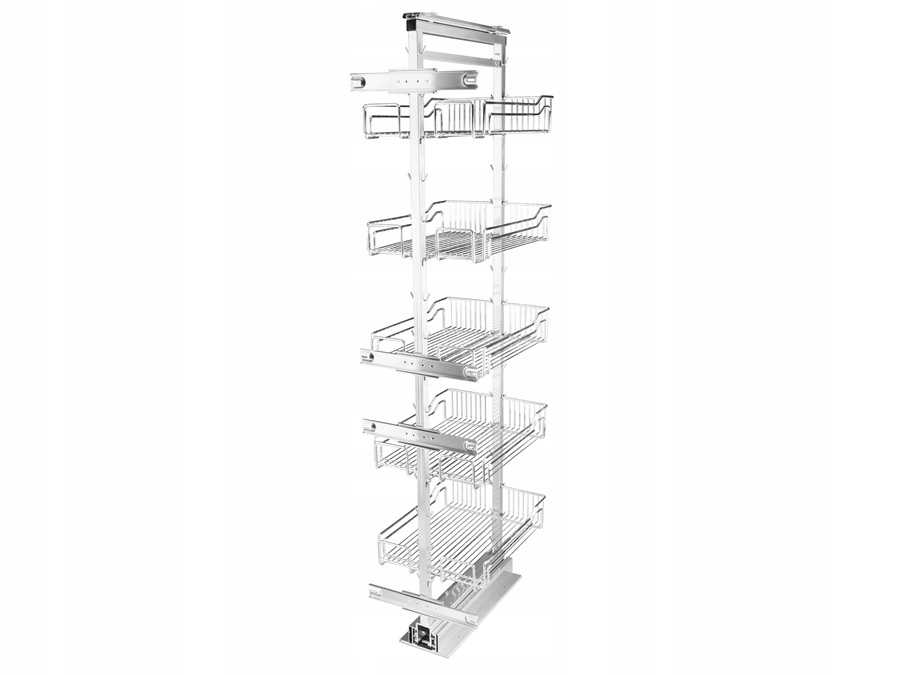 WYSUWANY KOSZ CARGO DO SZAFKI MAXI 60 CM 5 KOSZY MIĘKKI DOMYK NOMET 171-191