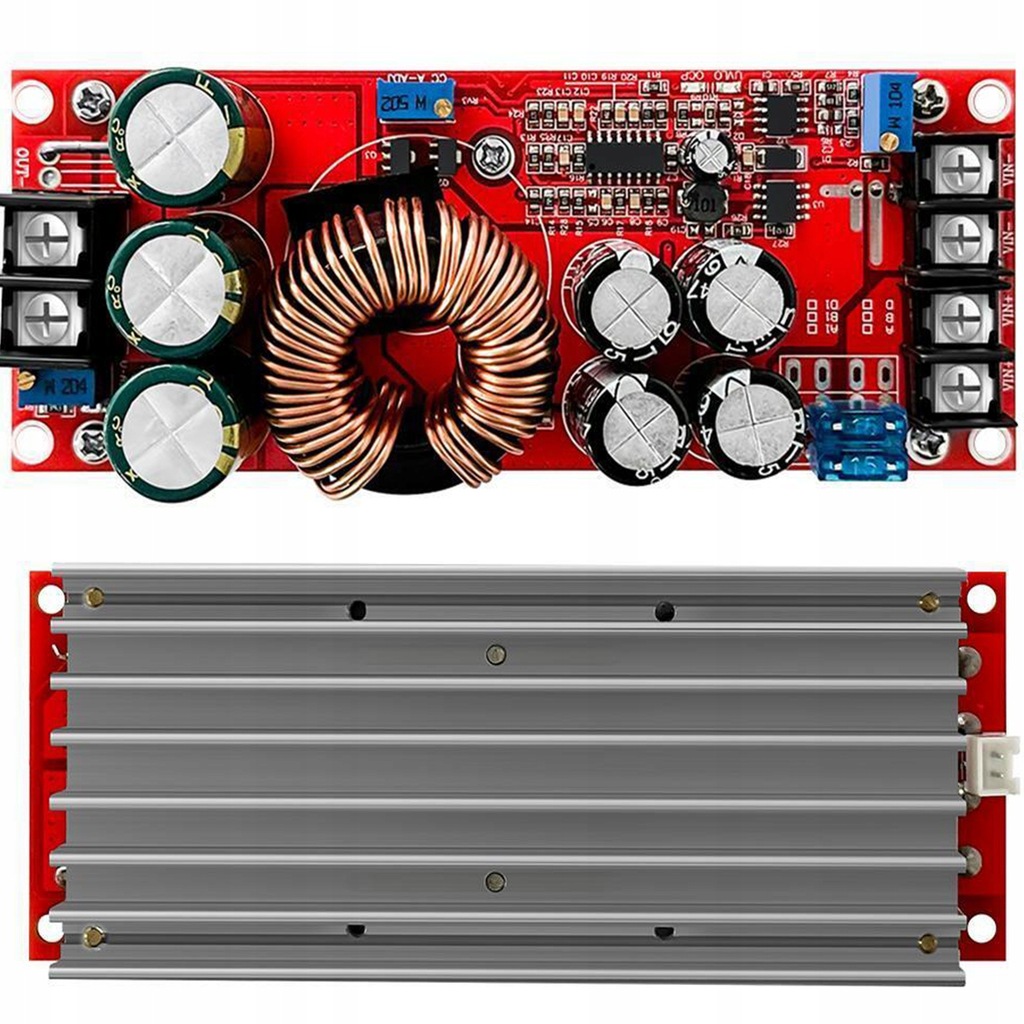 Przetwornica 20A 1200W step-up 8-60V / 12-80V potencjometr