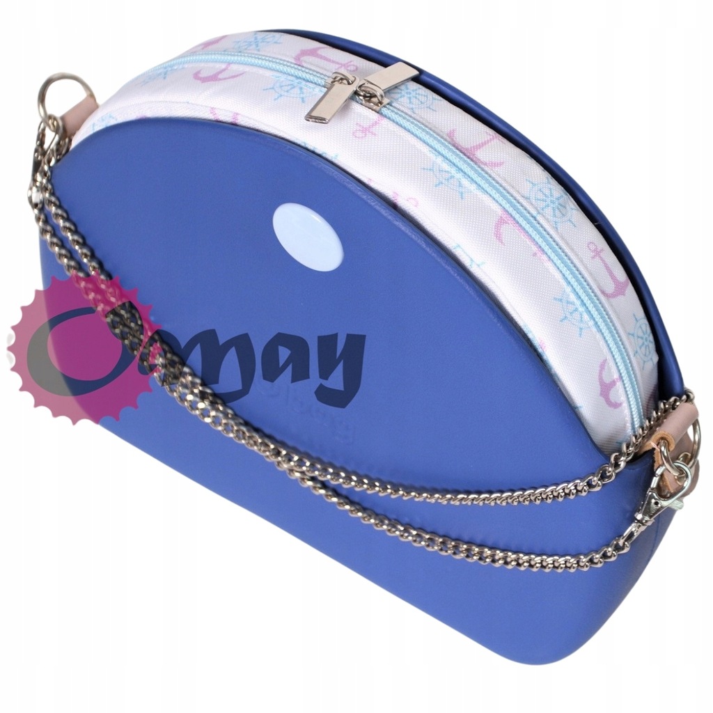 organizer do OBAG MOON LIGHT kotwice niebieski róż pudrowy 2 kieszenie OMAY