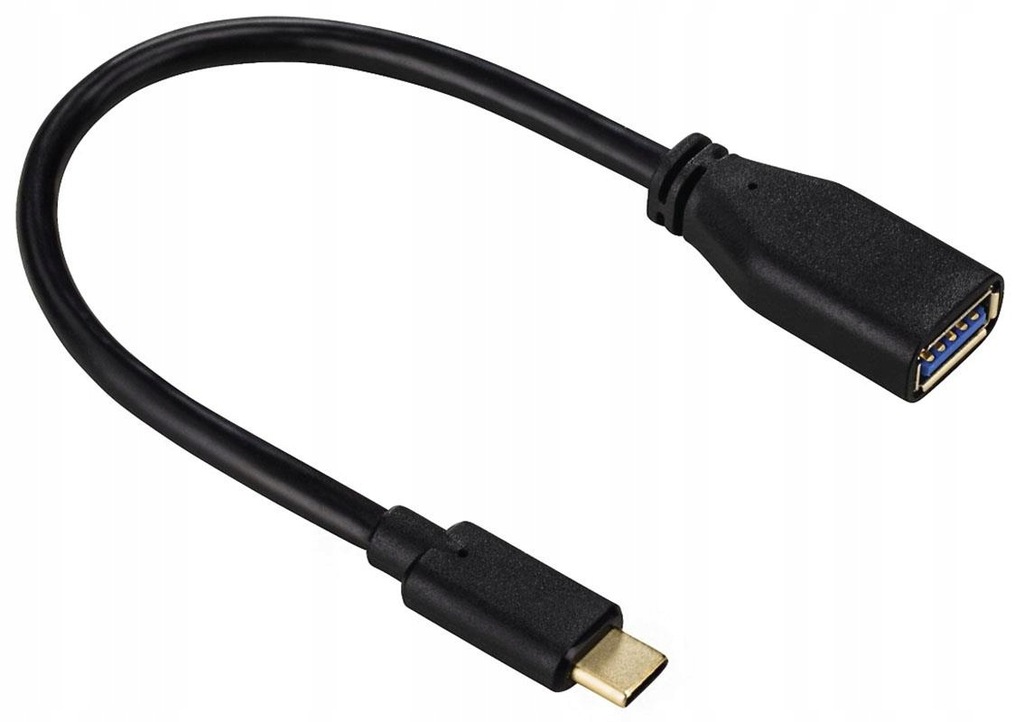 Kabel USB 3.0 Hama USB-C M - USB A F 0,15m czarny