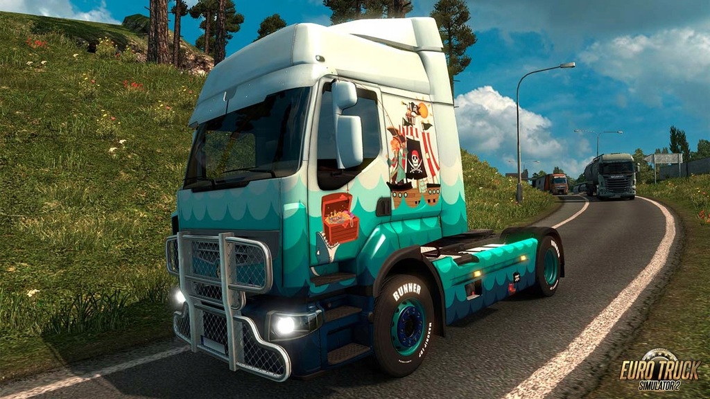 Купить EURO TRUCK SIMULATOR 2 Pirate Paint DLC STEAM KEY: отзывы, фото ...