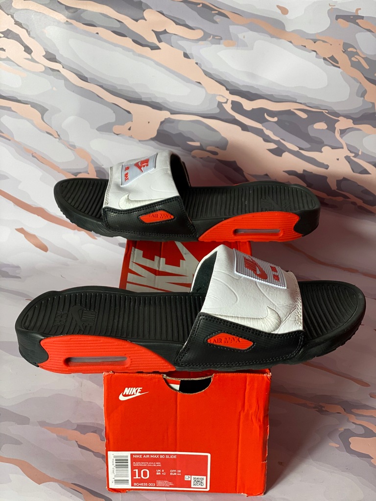 Klapki Nike Air Max 90 Slide r. 44 UŻYWANE