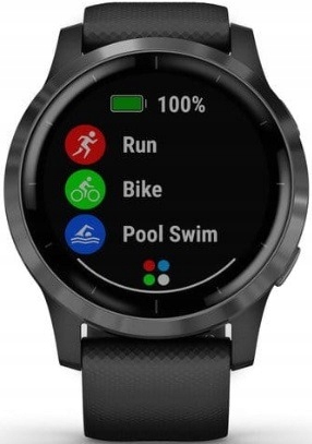 Купить Черные спортивные часы GARMIN Vivoactive 4 с GPS: отзывы, фото, характеристики в интерне-магазине Aredi.ru