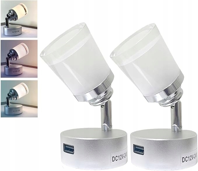 Intckwan 12V LED lampy do kampera na łódź USB dotykowy ściemniacz DC12-24V