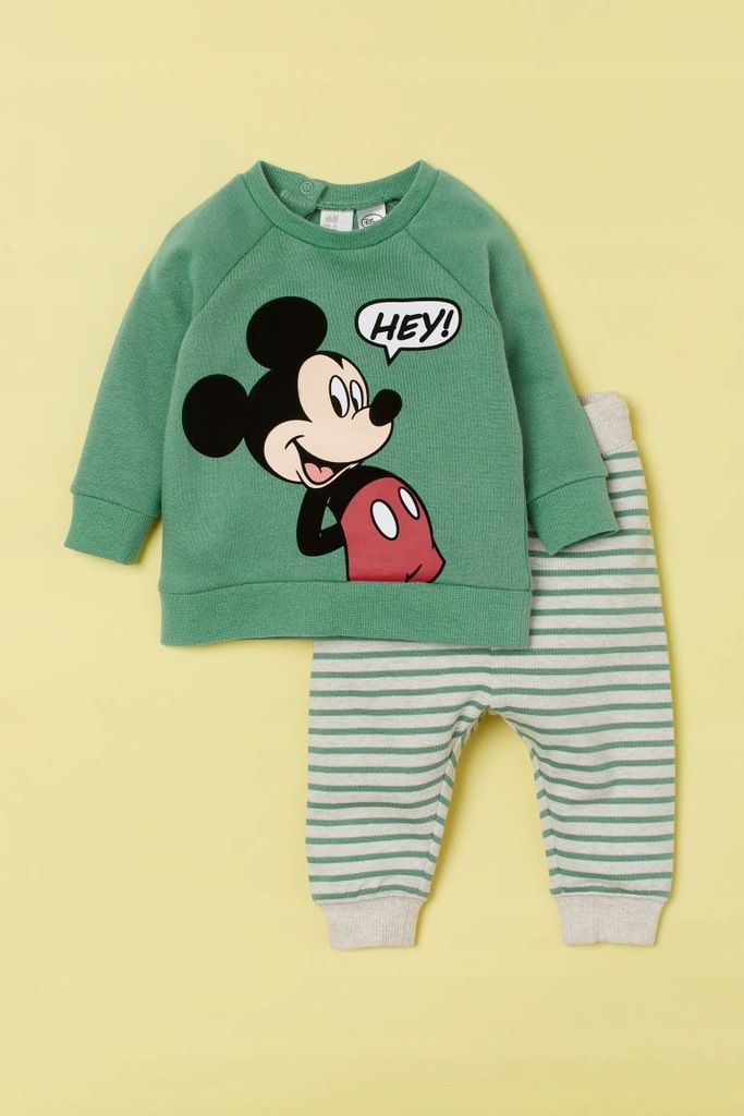 H&M DRES BLUZA+JOGGERSY MYSZKA MICKEY MIKI 92