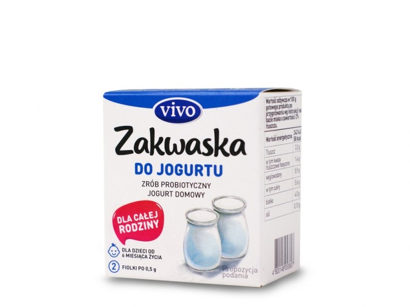 Jogurt probiotyczny VIVO - kartonik 2 sztuki