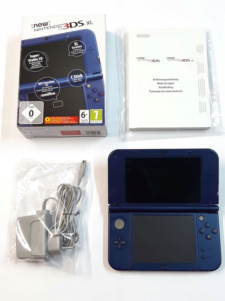 KONSOLA NEW NINTENDO 3DS XL NIEBIESKA IPS ŁAD PUD 12844076396