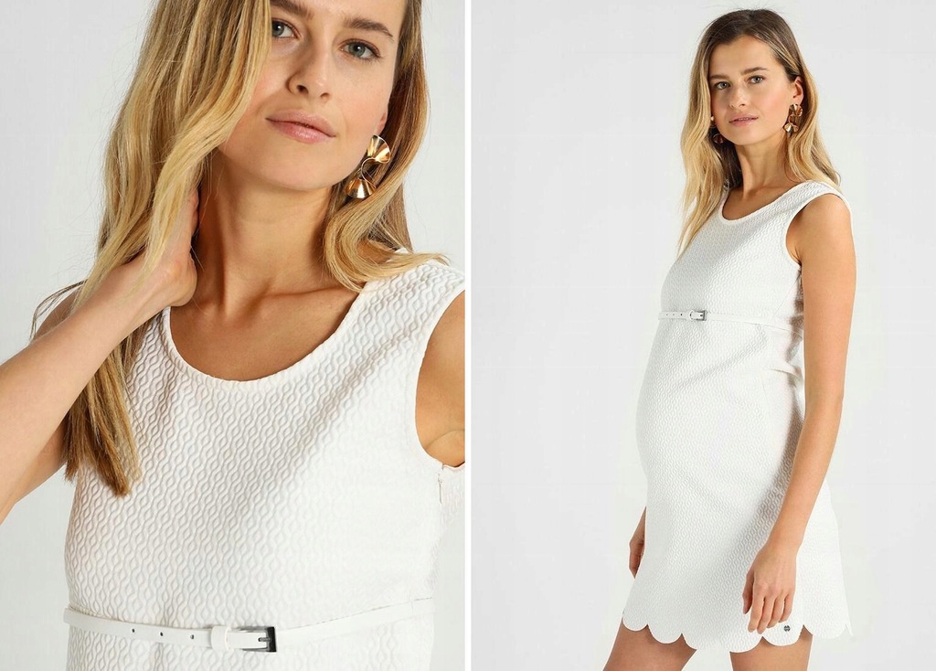 K002C37 Esprit BIAŁA SUKIENKA CIĄŻOWA MATERNITY 42