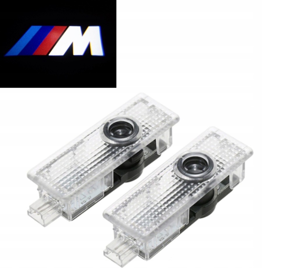 2x PROJEKTOR HD LED LOGO BMW M POWER PAKIET HOLOGRAM SERIA 1 2 3 4 5 X3 X5