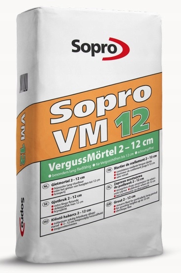 SOPRO VM 12- zaprawa montażowa do podlewek 2-12 cm