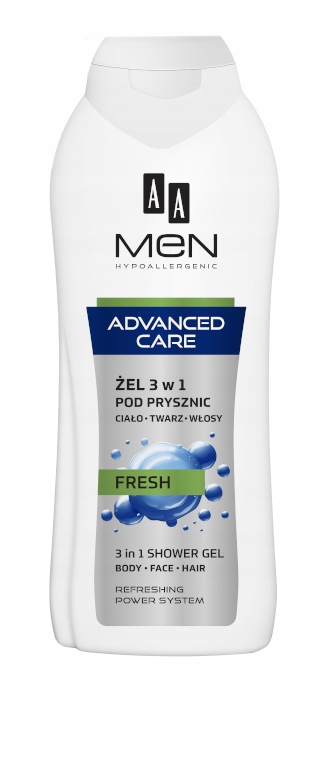 AA MEN ADVANCED CARE ŻEL 3w1 FRESH TW/CIA/WŁ 400