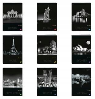 Zeszyt A5/60K linia CITIES BY NIGHT (10szt)