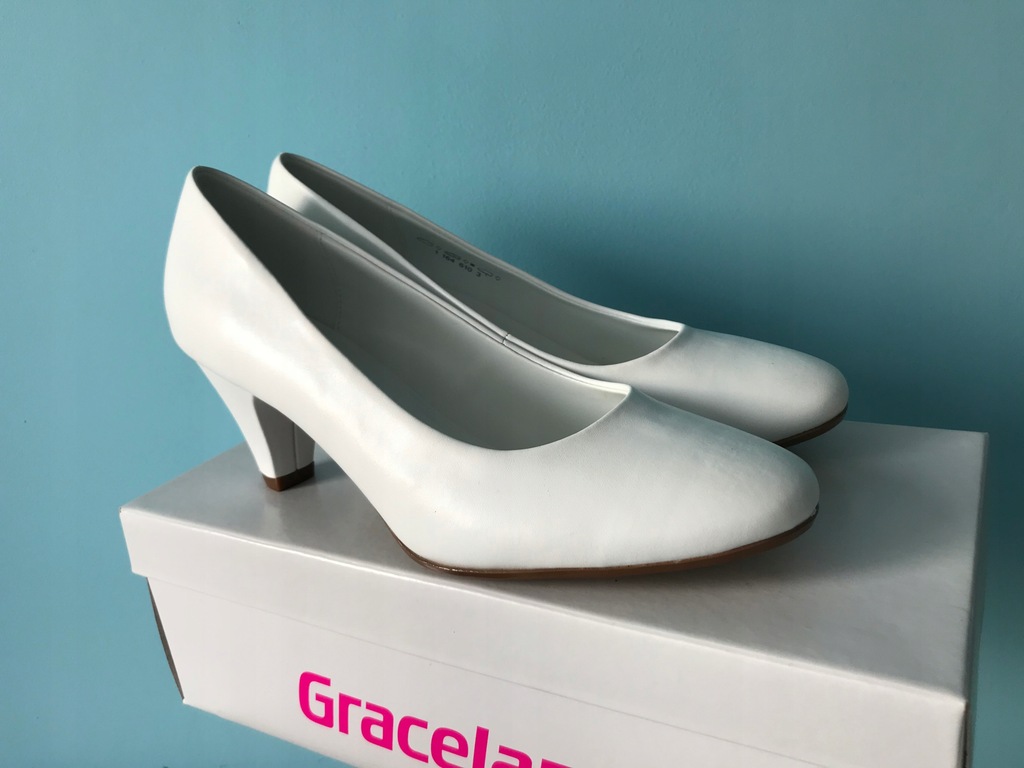 Graceland Buty ślubne białe półbuty nowe!