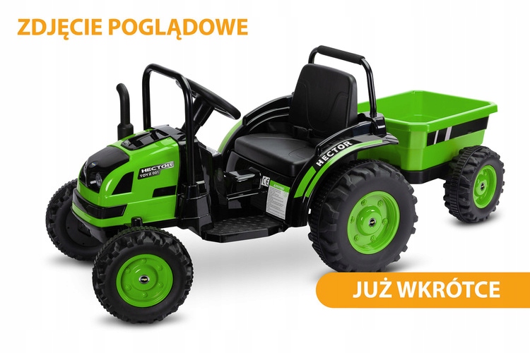 ND33_TOYZ-7140 POJAZD NA AKU. TRAKTOR HECTOR GREE