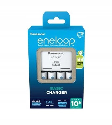 Ładowarka Eneloop BQ-CC51 R6/AA + 4szt. R6 2000mAh