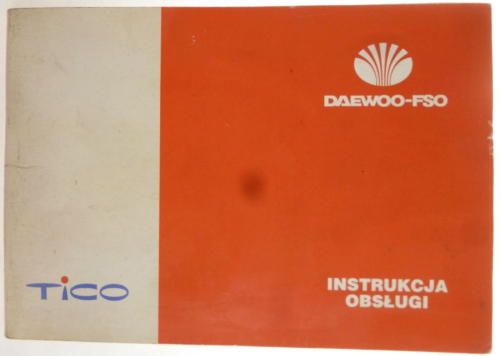 Daewoo-FSO Tico - instrukcja obsługi