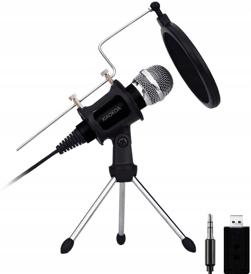 MIKROFON POJEMNOŚCIOWY KOMPUTER/TELEFON 3,5MM