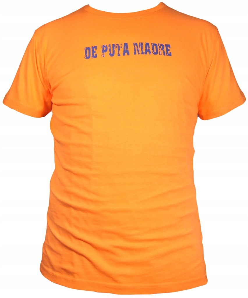 DE PUTA MADRE T-shirt SLIM orange 69 _ L