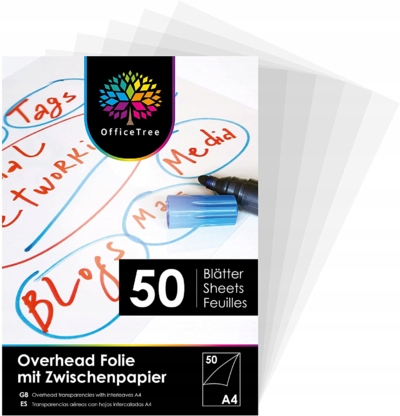 Folia do drukarek OfficeTree A4 45 arkuszy