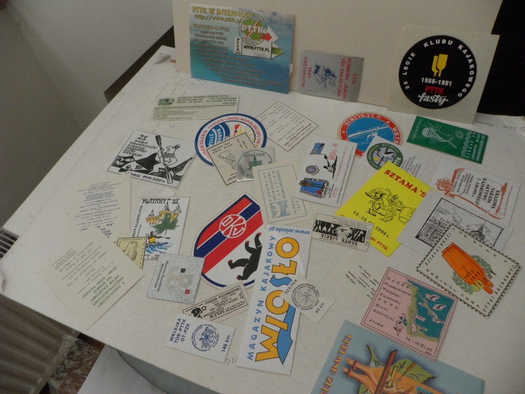 PRL NAKLEJKI PTTK KAJAKI KAJAKARSTWO